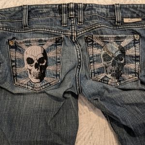 Skull pocket jeans